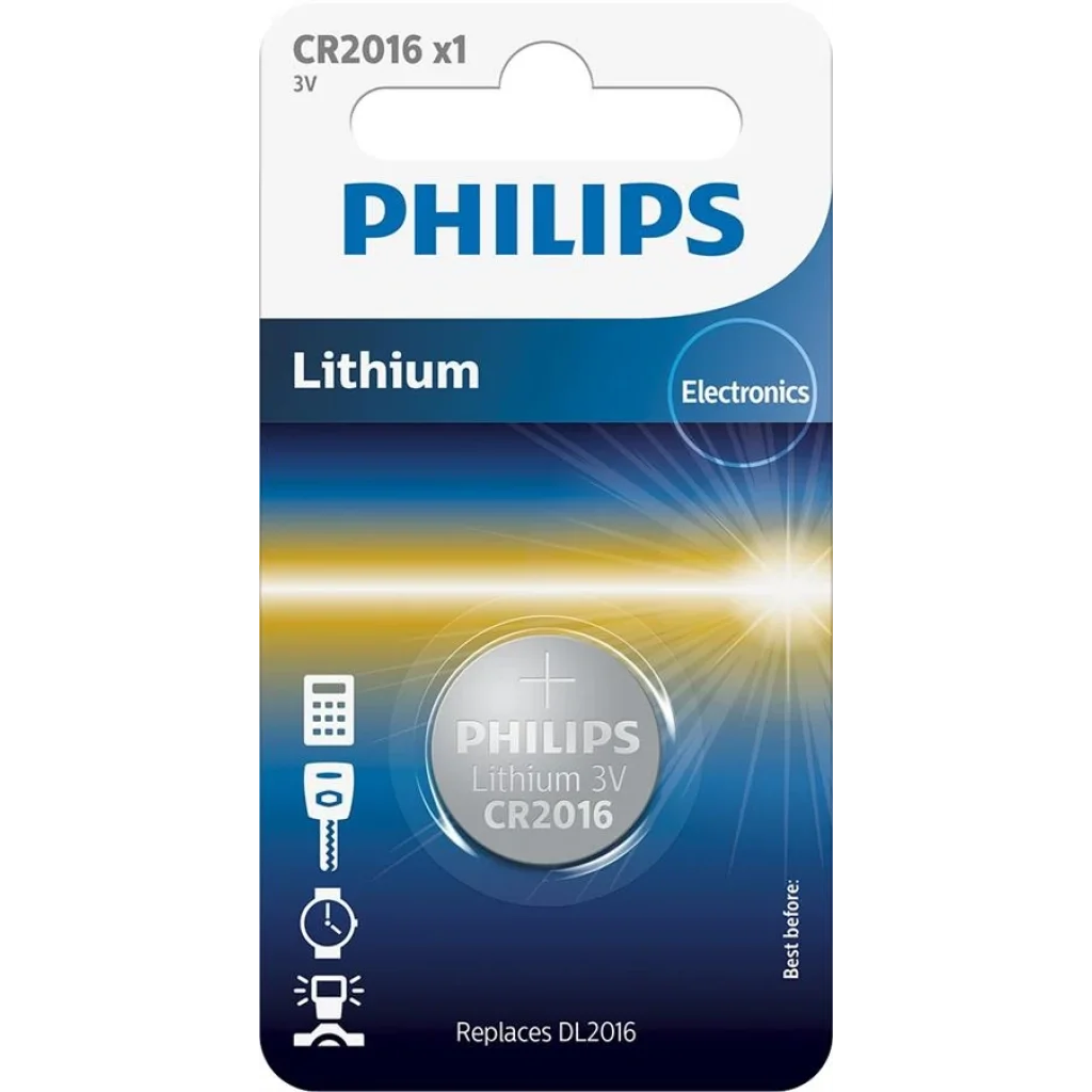 Батарейка Philips Lithium CR 2016 BLI 1 UA